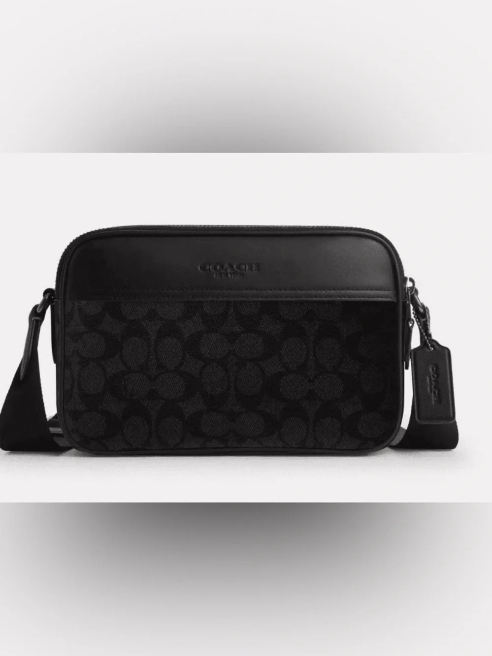 Coach Graham Black Signature C Crossbody Bag